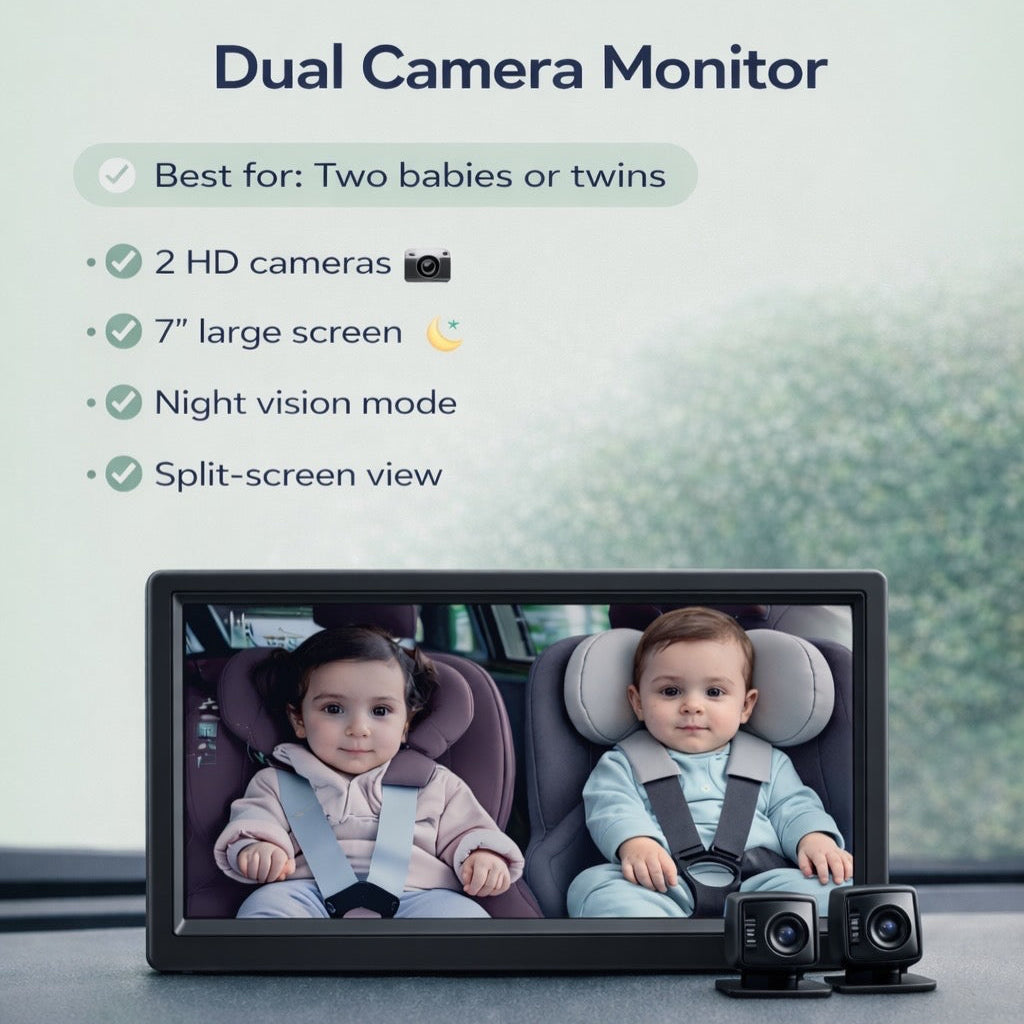 Dual Baby Car Monitor