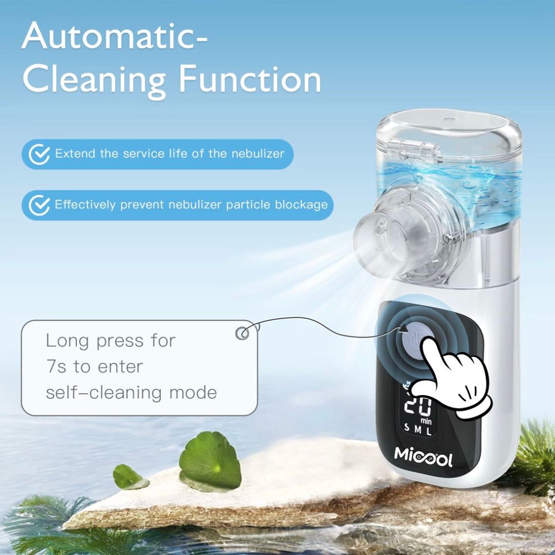 Micool SmartMesh Digital Nebulizer – Silent, Portable, Rechargeable