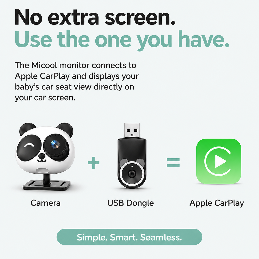 Micool CarPlay Baby Car Monitor