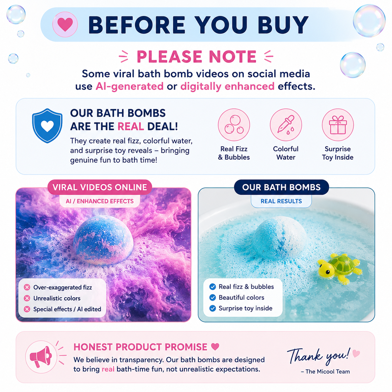 Organic Bath Bombs